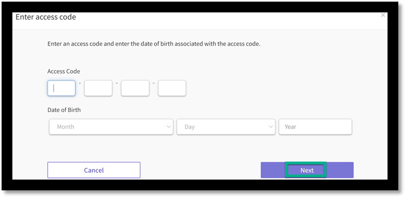 How do I retrieve a study with an access code?